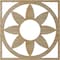 Ekena Millwork Blume Wood Fretwork Pierced Ceiling Medallion, Hickory, 24"OD x 8 3/8"ID x 1/4"T CMWP24X24X0250BLHI - alternate 3